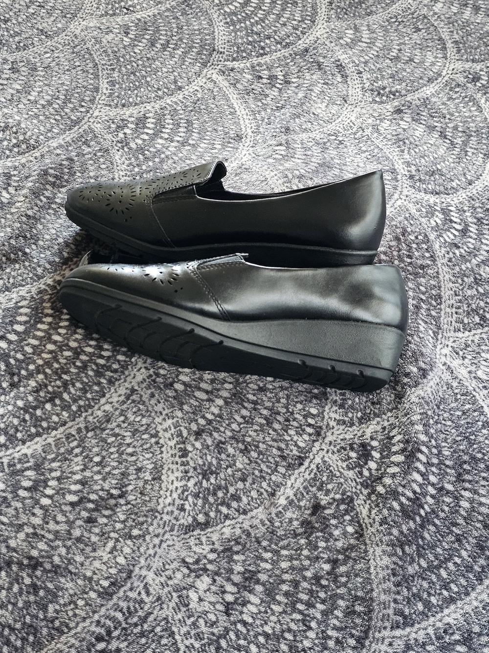 BareTraps Black Laser-Cut Slip-On Loafers - Picture 6 of 10